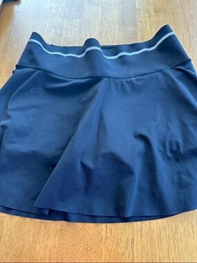 Athleta Black Skater Skirt with Reflective Waist Stripe